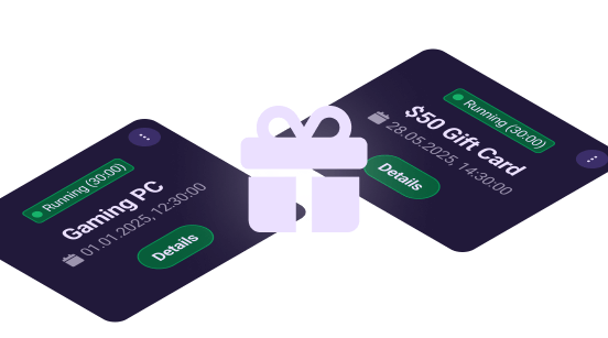 Start automated Chat Giveaways in a few Clicks (coming soon)