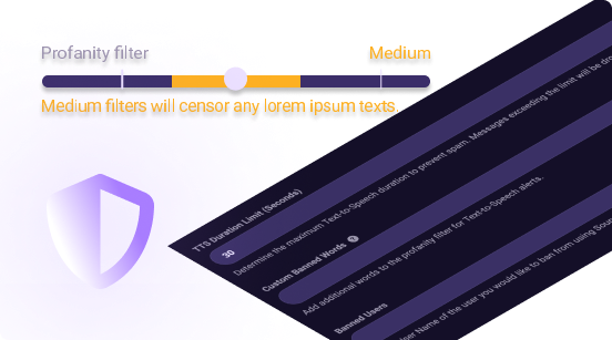 Enhanced Moderation Settings allow you to use TTS safely